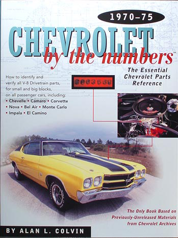1970-1975 Chevy By the Numbers Decoder Book for V8 Drivetrain Parts
