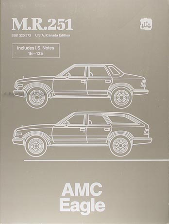 1984-1988 AMC Eagle Shop Manual Original M.R.251