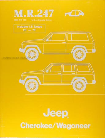 1984-1988 Jeep Cherokee/Wagoneer Body Manual Original--M.R.247