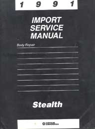 1991 Dodge Stealth Body Service Manual Original