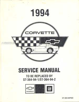 1994 Corvette Shop Manual Original Set, all models including ZR-1