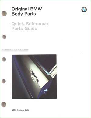 1985-95 BMW Original Body Parts Catalog -- All Models