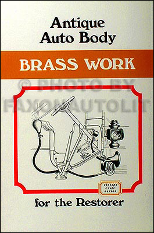 1906-1912 Antique Auto Body Brass Work for Restorer Illus. brass parts