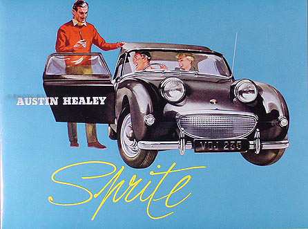1958-1959-1960 Austin Healey Sprite Reprint Sales Brochure