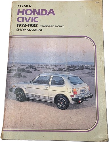Clymer Shop Manual Honda Civic 1973-1983 Standard and CVCC