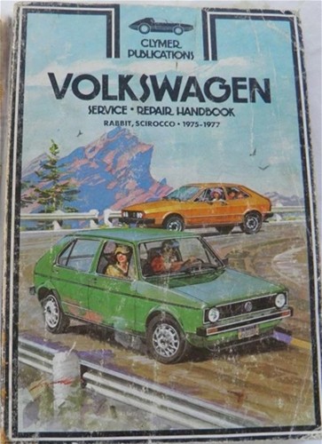 1975 only Volkswagen Rabbit and Scirocco Clymer Service-Repair Handbook