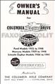 1933-1948 Ford Columbia Overdrive Axle Owner's Manual Reprint 