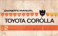 early 1972 Toyota Corolla Owner's Manual Original no. 96502