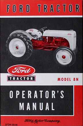 1948-1952 Ford 8N Tractor & Proof-Meter Reprint Owner's Manual Set