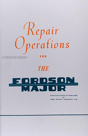 1953-1961 Fordson Major Tractor Shop Manual Reprint