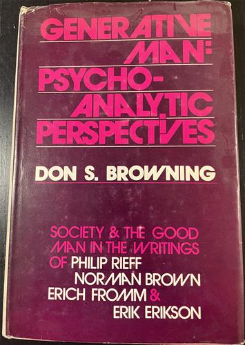 GENERATIVE MAN: PSYCHO- ANANLYTIC PERSPECTIVES
