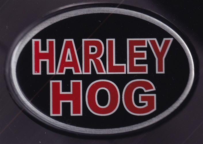 "Harley Hog" trailer hitch cover