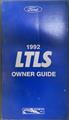 1992 Ford LTLS Truck Owner's Manual Original