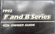 1992 Ford Big Truck Owner's Manual Original F600 F700 F800 FT900 B600-B700