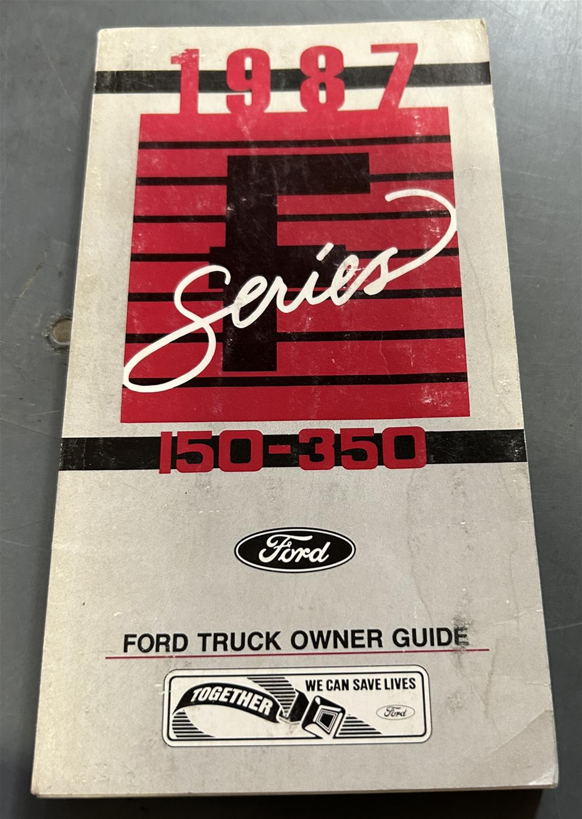 1987 Ford Pickup Truck Owner's Manual Original F150-F250-F350