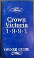1991 Ford Crown Victoria Owner's Manual Original