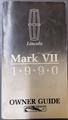 1990 Lincoln Mark VII Owner's Manual Original Mk 7
