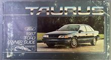 1987 Ford Taurus Owner's Manual Original