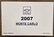 2007 Chevrolet Monte Carlo Owner's Manual Factory Reprint