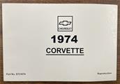 1974 Chevrolet Corvette Owner's Manual Factory Reprint
