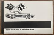 1972 Chevrolet Corvette Owner's Manual Factory Reprint