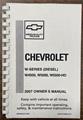 2007 Chevrolet W4500, W5500, & HD Diesel Owner's Manual Factory Reprint