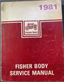 1981 Chevy Body Repair Shop Manual Original