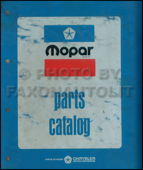 1974 MoPar Parts Book Original