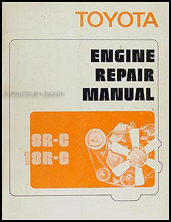 1972 Toyota Car & Truck Engine Repair Manual Original 