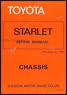 1981-1982 Toyota Starlet Chassis Repair Manual Original No. 36053