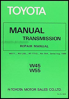 1980-1981 Toyota W45/55 Manual Transmission Repair Manual Original 