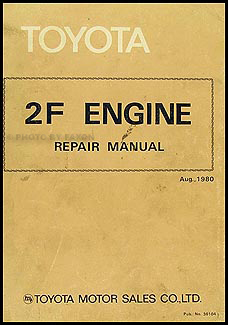 1982-1983 Toyota Land Cruiser Engine Repair Manual Original No. 36104