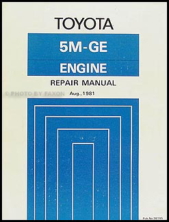 1982 Toyota Supra Engine Repair Manual Original No. 35145 (5M-GE)