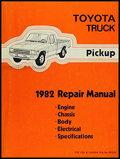 1982 Toyota Pickup Shop Manual Original No. 36151 (22R)