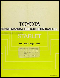 1981-1984 Toyota Starlet Body Manual Original  Toyota Starlet 1987 Wiring Diagram    Faxon Auto Literature