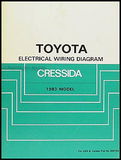 1983 Toyota Cressida Electrical Wiring Diagram Original