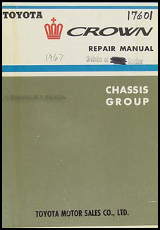 1964-1968 Toyota Crown Chassis Manual Original