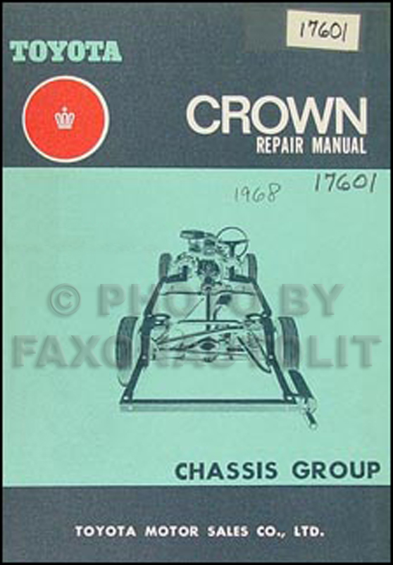 1969-1971 Toyota Crown Chassis Repair Manual Original No. 98000
