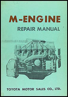 1966 Toyota M-Engine Repair Manual Original