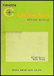 1965-1967 Toyota Corona Body Manual Original