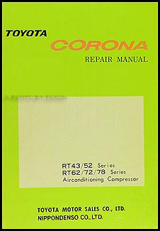 1968-1971 Toyota Corona & Mark II A/C Compressor Manual Original