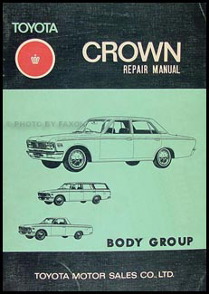 1969-1971 Toyota Crown Body Repair Shop Manual Original