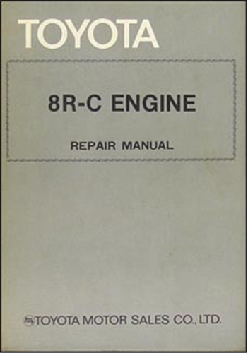 1970-1971 Toyota Pickup Engine Repair Manual Original No. 98023 (8R-C)