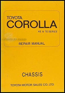 1970-1974 Toyota Corolla Chassis Repair Manual Original No. 98047