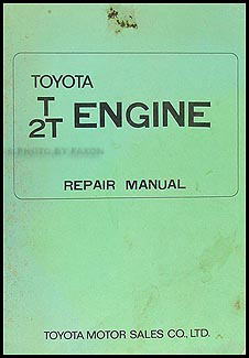 1968-1971 Toyota Car T/2T Engine Manual Original Corolla Carina Celica