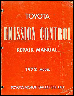 1972-1972.5 Toyota Emission Control Manual Original