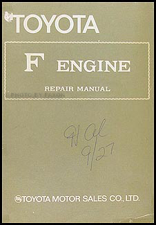 1969-1973 Toyota Land Cruiser Engine Repair Shop Manual Original