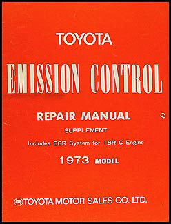 1973 Toyota Pickup Emission Control Manual Original No. 98088-1