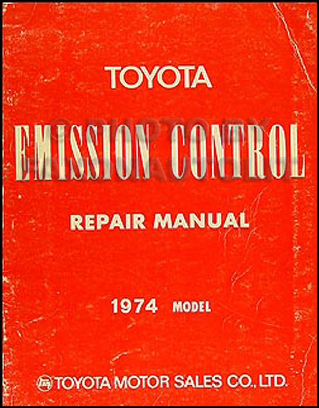 1974 Toyota Car & Pickup Emission Control Manual Original