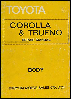 1975-1976 Toyota Corolla & Trueno Body Manual Original